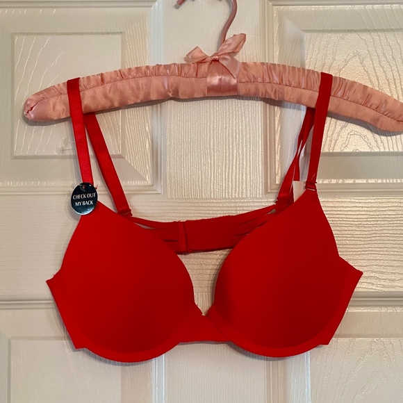 Prima Valentina Cherry Red Cage Bra – Strappy Back, Size 36C (NWT) - Picture 1 of 3